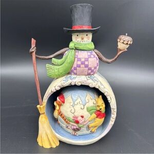 Jim Shore Disney Traditions"Winter in the 100 Acre Wood" Winnie The Pooh Snowman